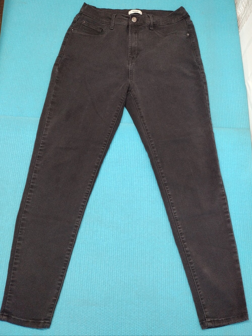 Kensie Black Stretchy Jegging Skinny Jeans High Rise 12 /31